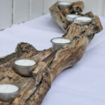 Schwemmholz Kerzenstaender