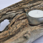 Schwemmholz Kerzenstaender