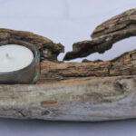 Schwemmholz Kerzenstaender