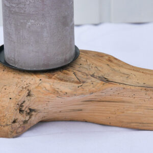 Upcycling Blockkerzenhalter "Annullering"