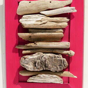 Wandbild mit Treibholz