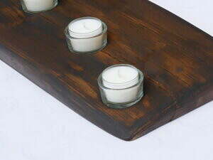 Teelichterhalter Altholz "styrelse"