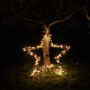 Weihnachtsstern aus Altholz